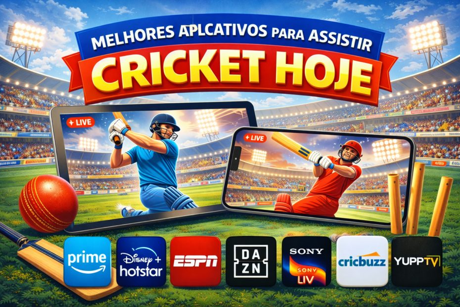 Melhores aplicativos para assistir cricket