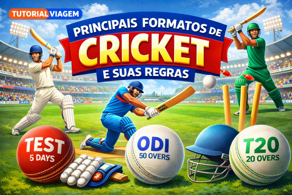 Principais formatos de cricket