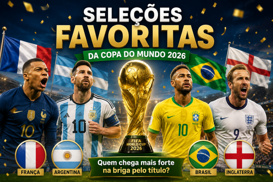 seleções favoritas da copa do mundo 2026
